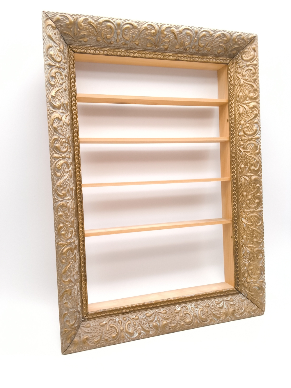 Gold Ornate Wall Shelf Frame - Decorative Home Wall Decor For Your Treasures